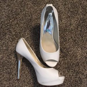 Michael Kors White Heels